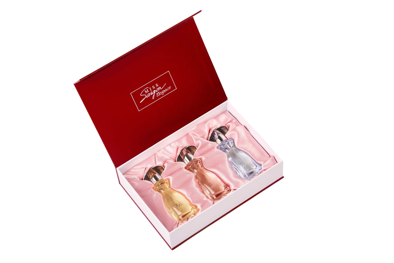 Bộ sưu tập Nước hoa Miss Saigon Elegance – Blush & Bloom (3 chai x 15ml)